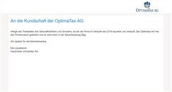 Desktop Screenshot of optimatax.ch