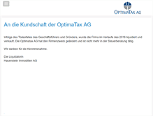 Tablet Screenshot of optimatax.ch